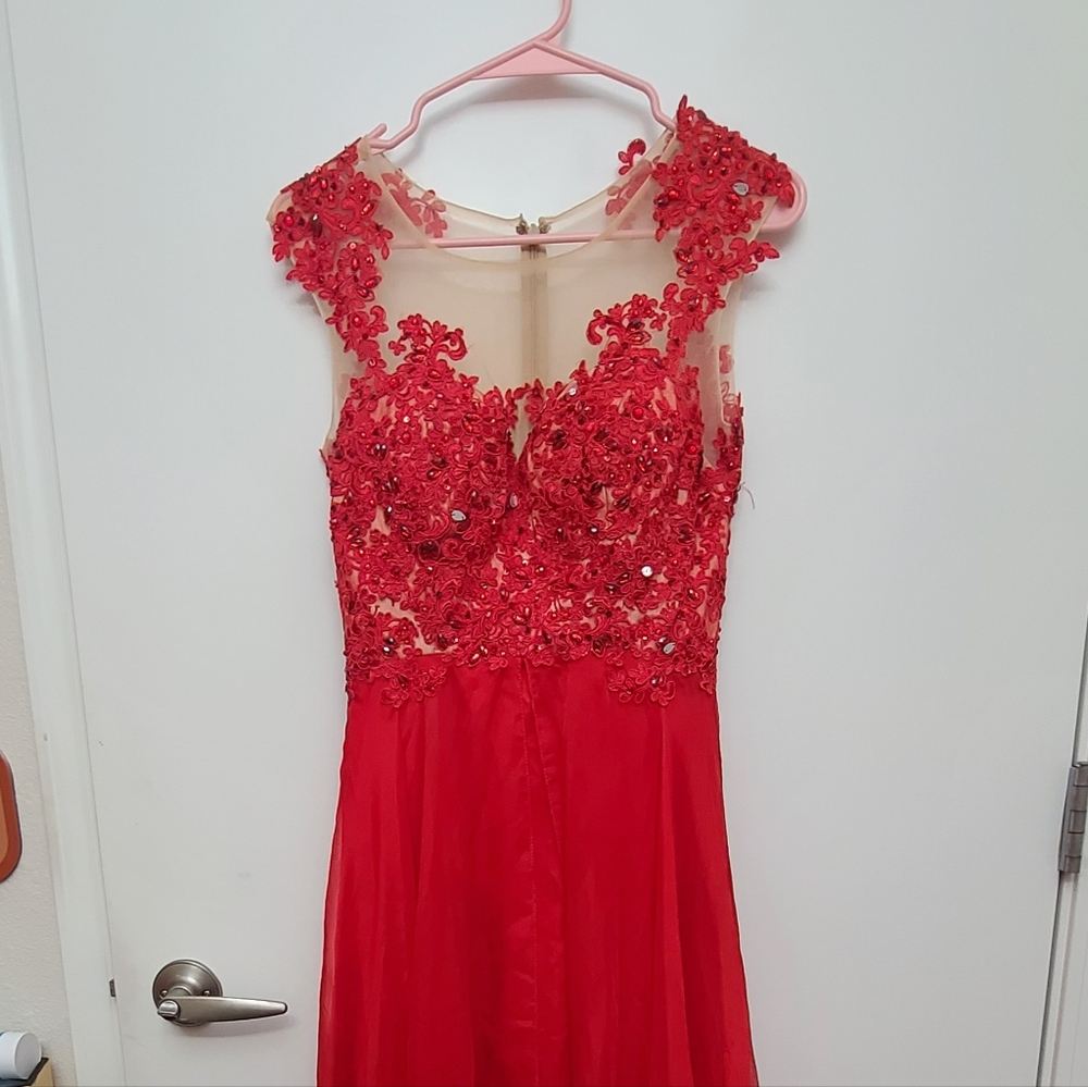 Floor Length Red Prom Dress size Small